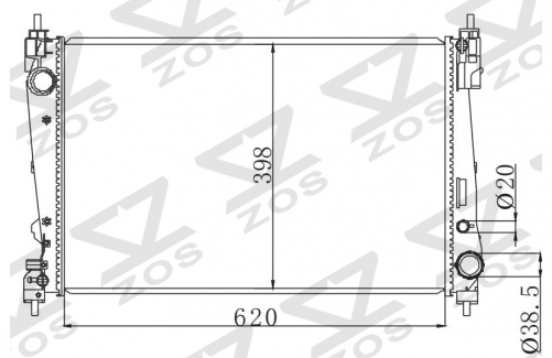 FIAT DOBLO 2010 MT radiator