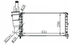 FIAT PUNTO I (176 ) 55- 1.1 SPI 93-MT radiator