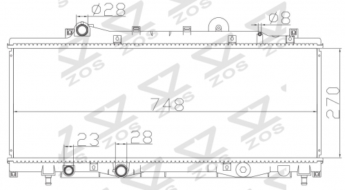 FIAT PUNTO 60 1.2 SPI 1993-1997 MT radiator