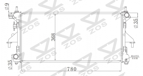 FIAT DUCATO 2.2i 2006- MT radiator