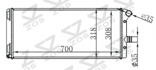 FIAT PUNTO II MT radiator