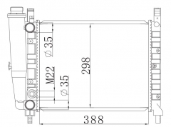 FIAT UNO (146) 55-1.1 83- MT radiator
