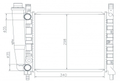 FIAT UNO (146) 55-1.1 83- radiator