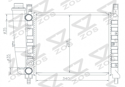 FIAT UNO (146) 55-1.1 83- radiator