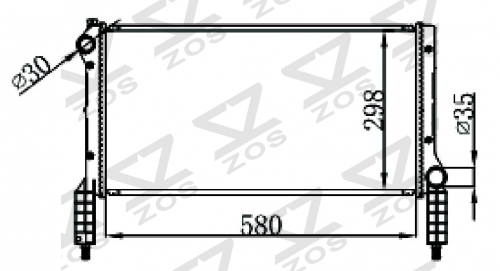 FIAT DOBLO (119) 1.2L 01-MT radiator