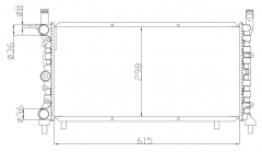 FIAT DUNA WEEKEND 1.7 MT radiator