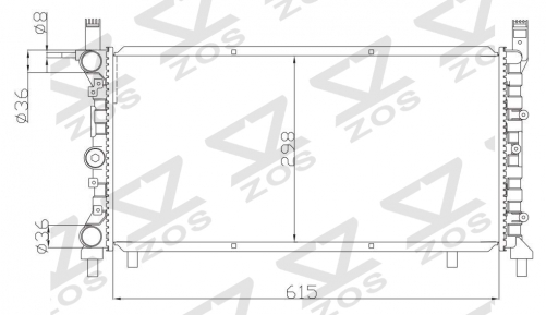 FIAT DUNA WEEKEND 1.7 MT radiator