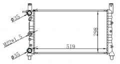 FIAT FIORINO 1.7 D 87-00 MT radiator