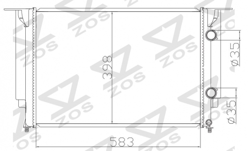 FIAT STILO(192)1.2/1.4/1.6/1.8 i16V 2001- MT radiator