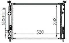 FIAT IDEA/PALIO/SIENA FIRE MT radiator