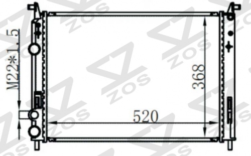 FIAT IDEA/PALIO/SIENA FIRE MT radiator