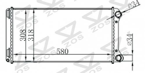 FIAT IDEA 1.9 JTD 04- MT radiator