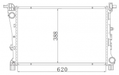 FIAT 500L (351_, 352_) 0.9 MT radiator