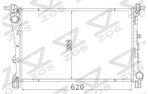 FIAT 500L (351_, 352_) 0.9 MT radiator