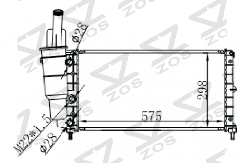 FIAT PUNTOI 55 93- MT radiator