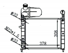FIAT PTEMPRE 159 1.6 90-93 MT radiator
