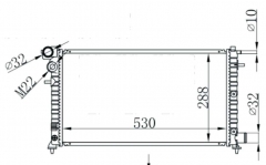 FIAT SAXO 1.5 D 96- MT radiator
