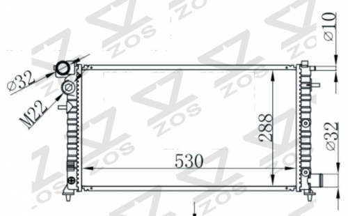 FIAT SAXO 1.5 D 96- MT radiator