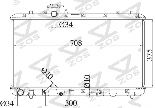 SUZUKI SX4 2006 AT radiator