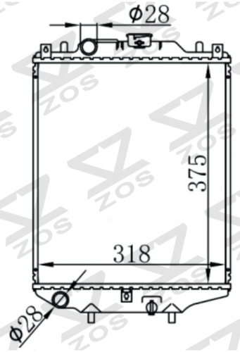 SUZUKI Cervo Mode CN32S’95-98 1995-1998 MT radiator