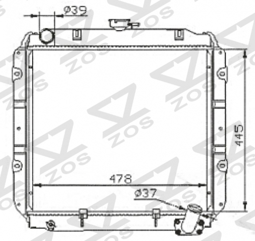 SUZUKI MT radiator