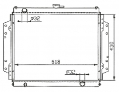 SUZUKI ISUZU MT radiator