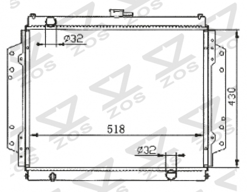 SUZUKI ISUZU MT radiator