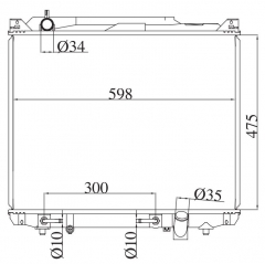 SUZUKI SX4 2.0 L4 2007-2009 AT radiator