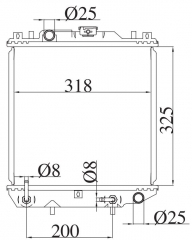 SUZUKI Alto CL21V’90-98 1990-1998 AT radiator