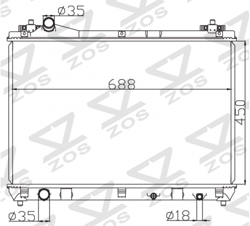 SUZUKI ESCUDO J20A 2.0G 2005- MT radiator