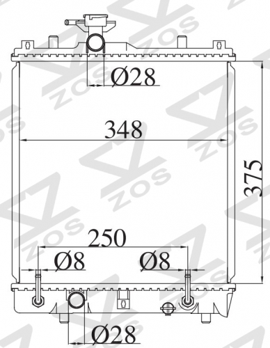 SUZUKI SWIFT/IGNIS M13A 1.3G 2000-2003 AT radiator