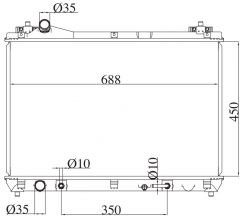 SUZUKI ESCUDO J20A 2.0G 2005 AT radiator