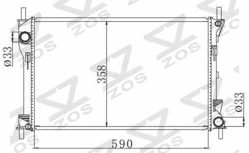 SUZUKI FIGO MONDEO 1.8 1993 MT radiator