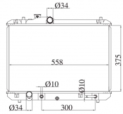 SUZUKI SWIFT M13A/M15A 2004 AT radiator