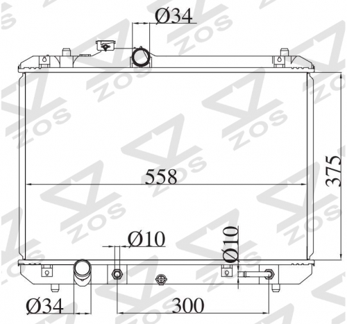 SUZUKI SWIFT M13A/M15A 2004 AT radiator