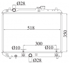 SUZUKI CULTUS /CULTUS CRESCENT G13B 1.3G 1995-1998 AT radiator