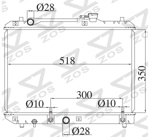SUZUKI CULTUS /CULTUS CRESCENT G13B 1.3G 1995-1998 AT radiator