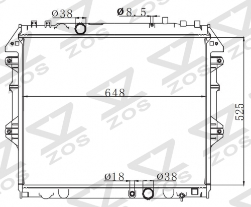 SUZUKI HILUX VIGO/INNOVA'04- 2004- MT radiator