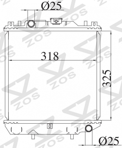 SUZUKI Alto CN21S’90-98 1990-1998 MT radiator