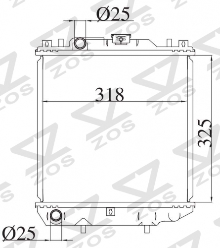 SUZUKI WAGON R CT21S' 1993-1998 MT radiator