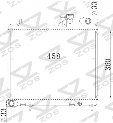 SUZUKI ACCENT'99-/KIA CEED'07- 2007- MT radiator