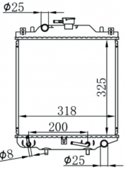 SUZUKI Alto CN11S’88-90 1988-1990 AT radiator
