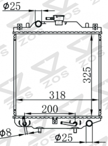 SUZUKI Alto CN11S’88-90 1988-1990 AT radiator