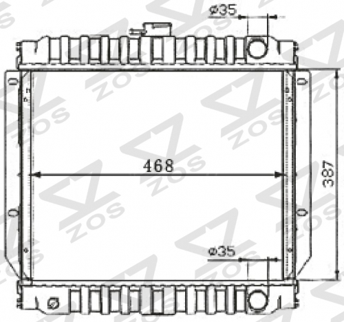 SUZUKI NISSAN PICKUP MT radiator