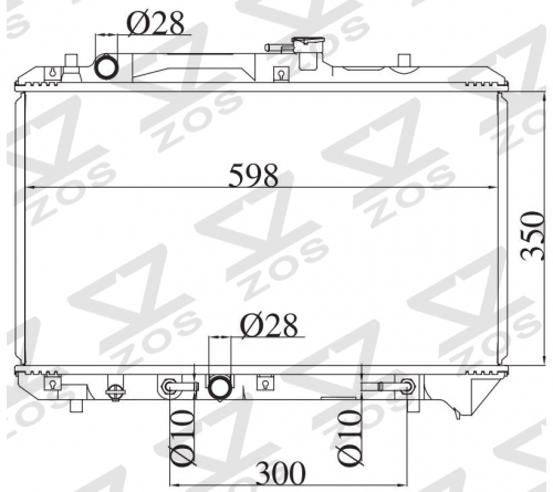 SUZUKI CULTUS CRESCENT G16A 1.6G 1996-1998 AT radiator