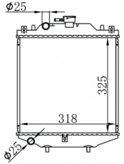 SUZUKI Alto CN11S’88-90 1988-1990 MT radiator