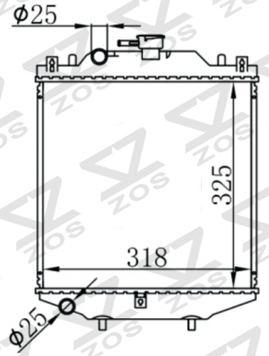 SUZUKI Alto CN11S’88-90 1988-1990 MT radiator
