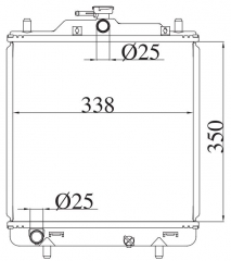 SUZUKI CARRY DA52T 1999-2001 MT radiator