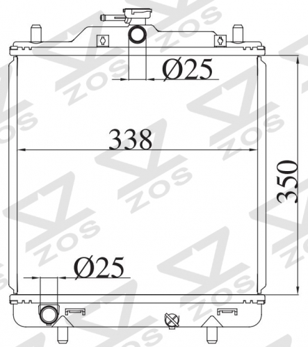 SUZUKI CARRY DA52T 1999-2001 MT radiator