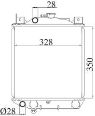 SUZUKI Cultus/swift AJ14S MT radiator